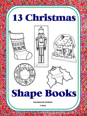 cover image of 13 Christmas Shape Books for Creative Writing, Reports, Poetry and More!